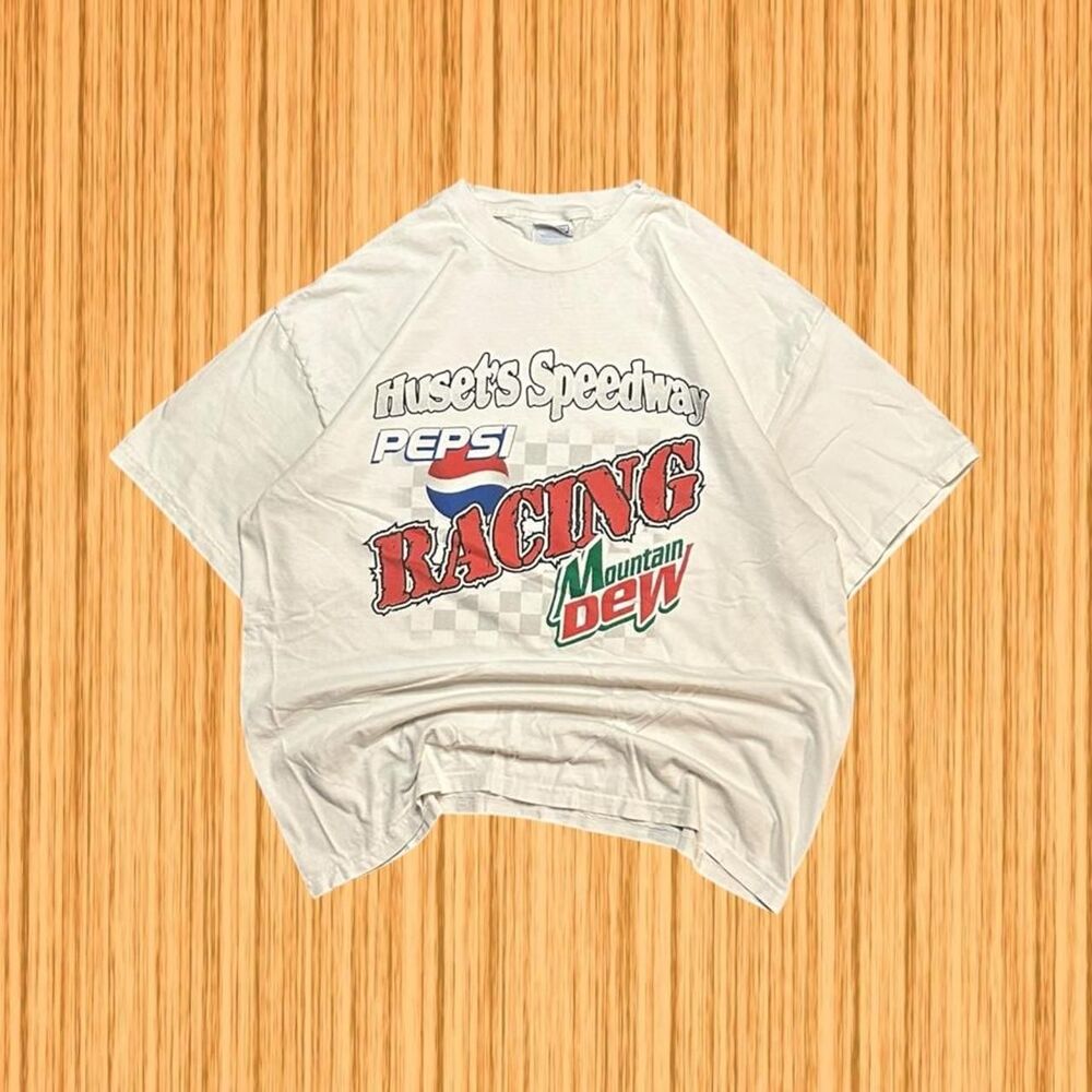 Vintage Huset's Speedway Racing Pepsi Mountain Dew Graphic T-Shirt